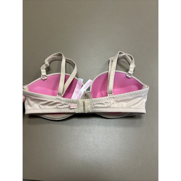 3 Victoria’s Secret 32B Multiway T-Shirt Front Close Racerback Nude Push Up Bras - Picture 7 of 16